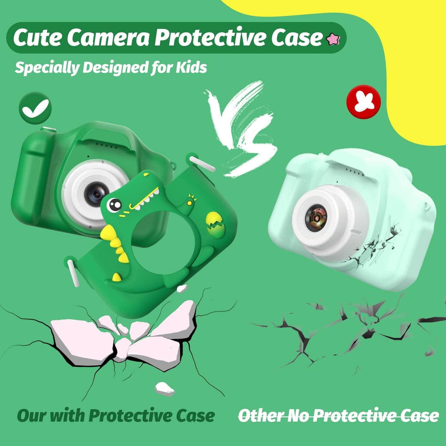 VIP DinoPix™ Instant Print Camera for Kids – Fun Photo & Video Camera with Thermal Printing
