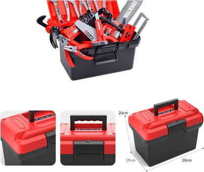 VIP Kids Construction Tool Set (38/41PCS) – Realistic Toy Drill, Tools & Toolbox
