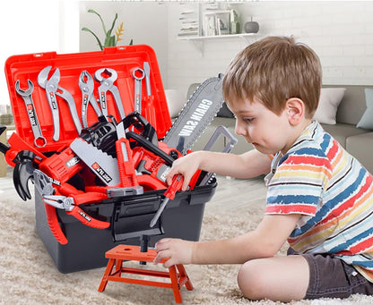 VIP Kids Construction Tool Set (38/41PCS) – Realistic Toy Drill, Tools & Toolbox
